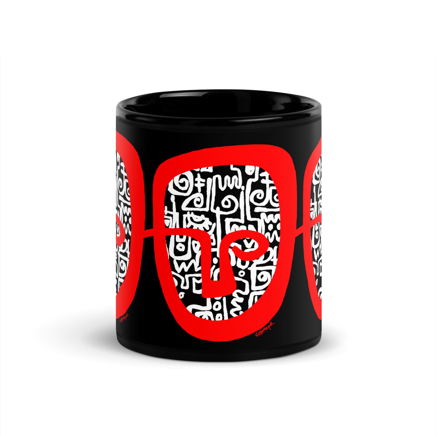 RED HEAD Mug black glossy Mug