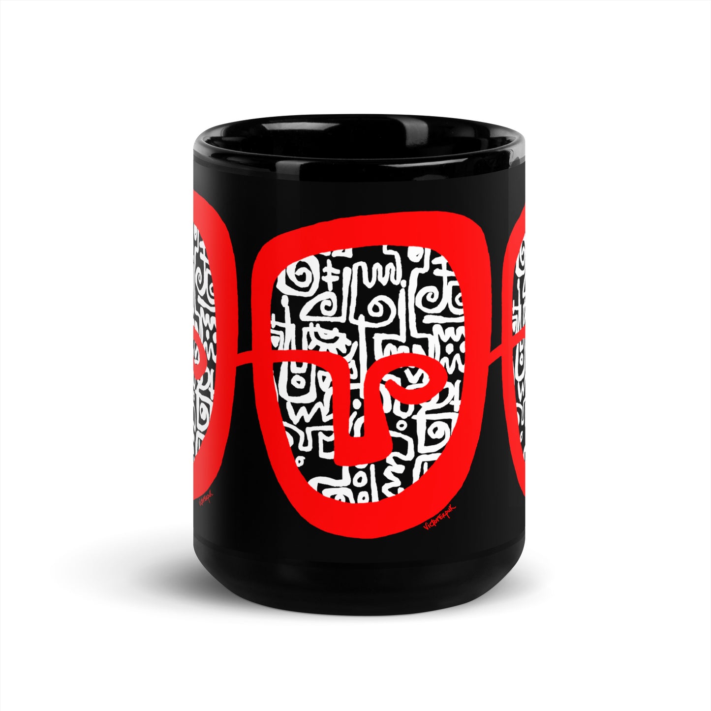 RED HEAD Mug black glossy Mug