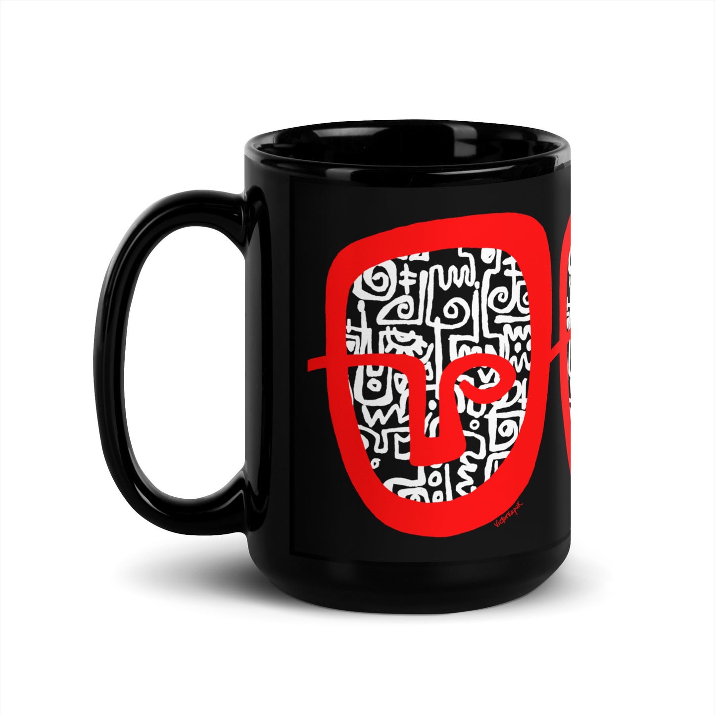 RED HEAD Mug black glossy Mug