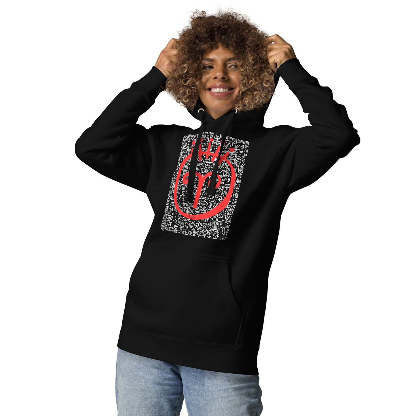 RED FACE Unisex Hoodie