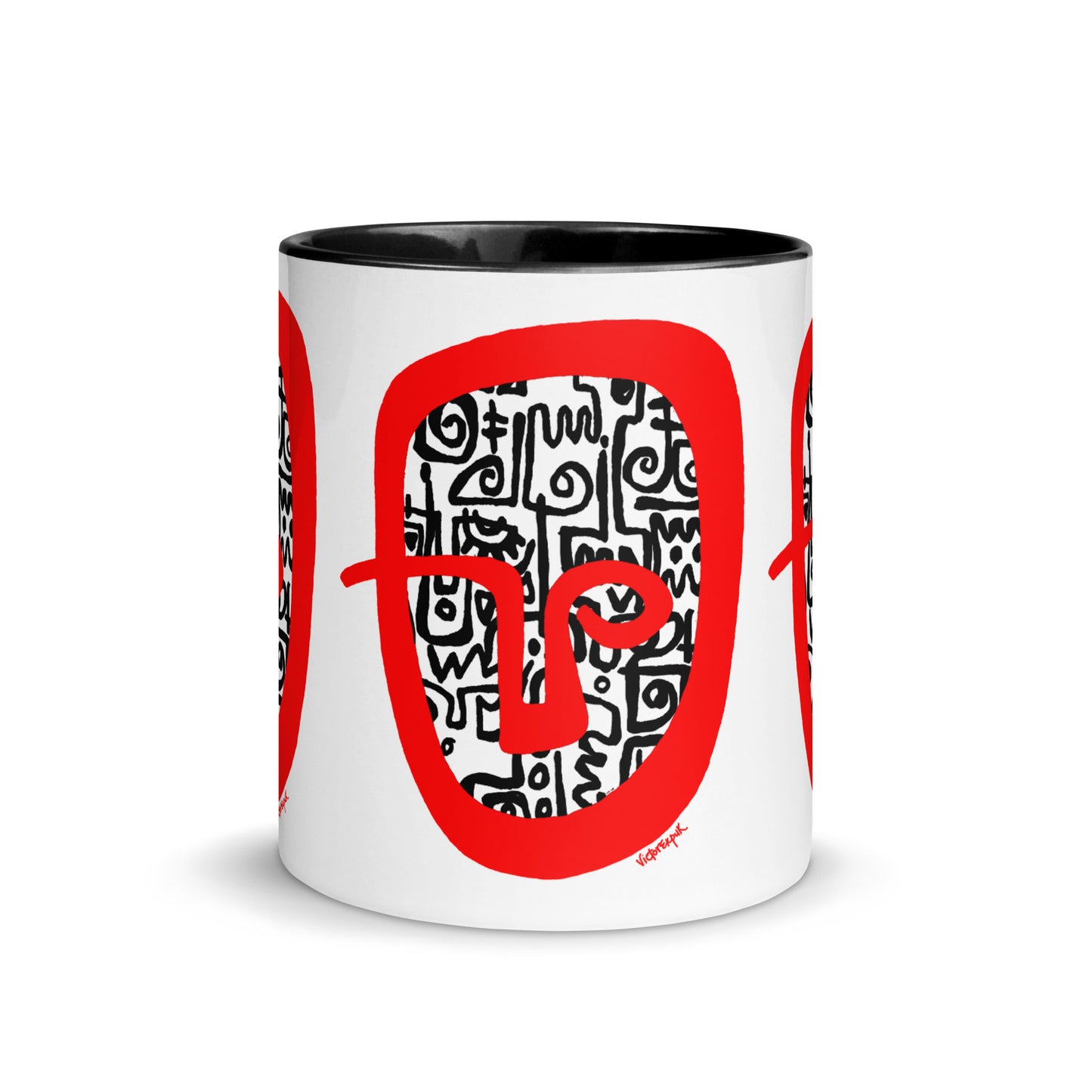 RED HEAD Mug with Color Inside