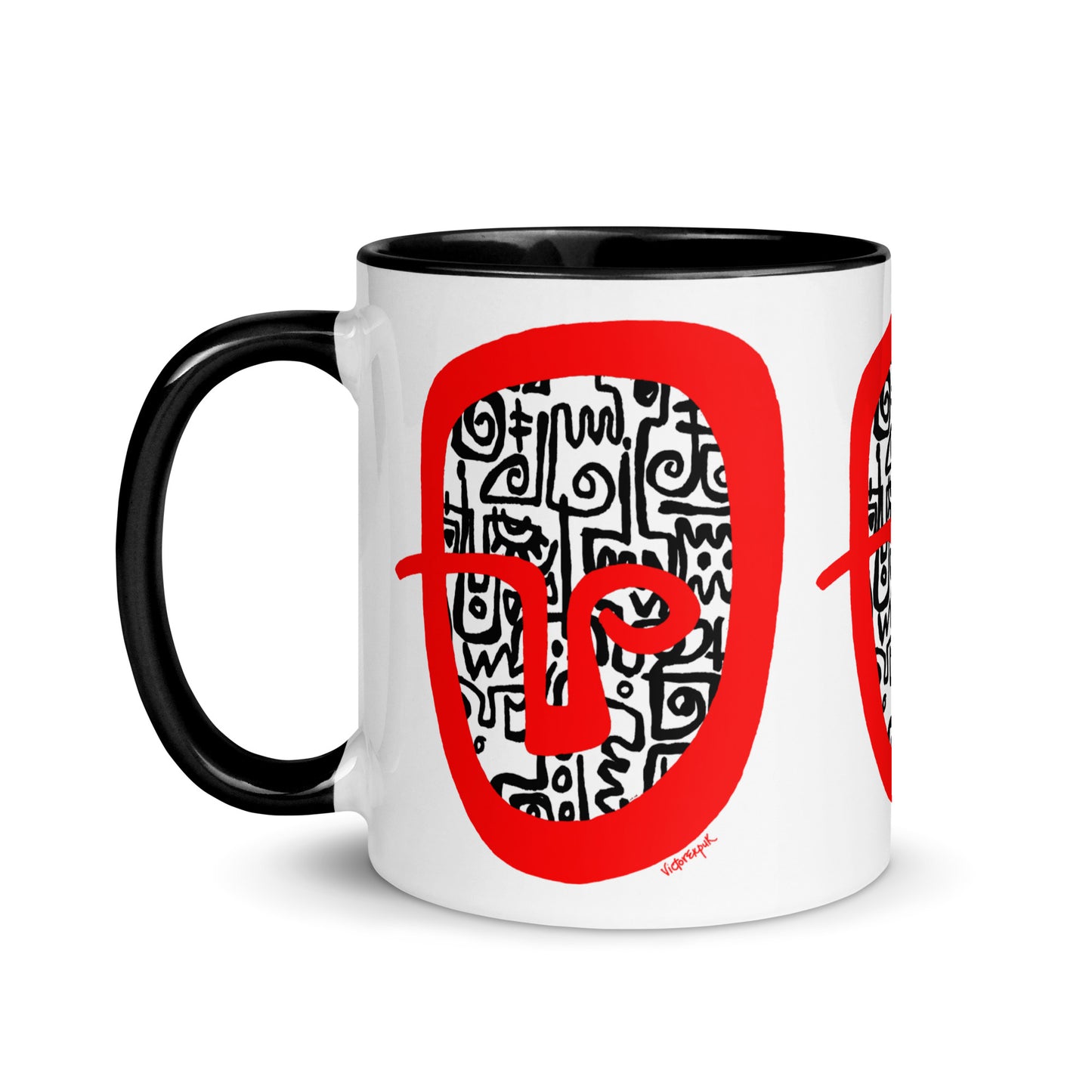 RED HEAD Mug with Color Inside