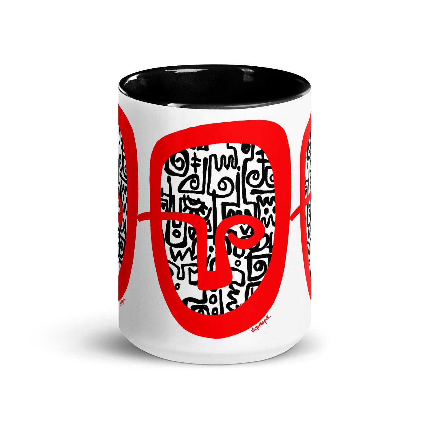 RED HEAD Mug with Color Inside