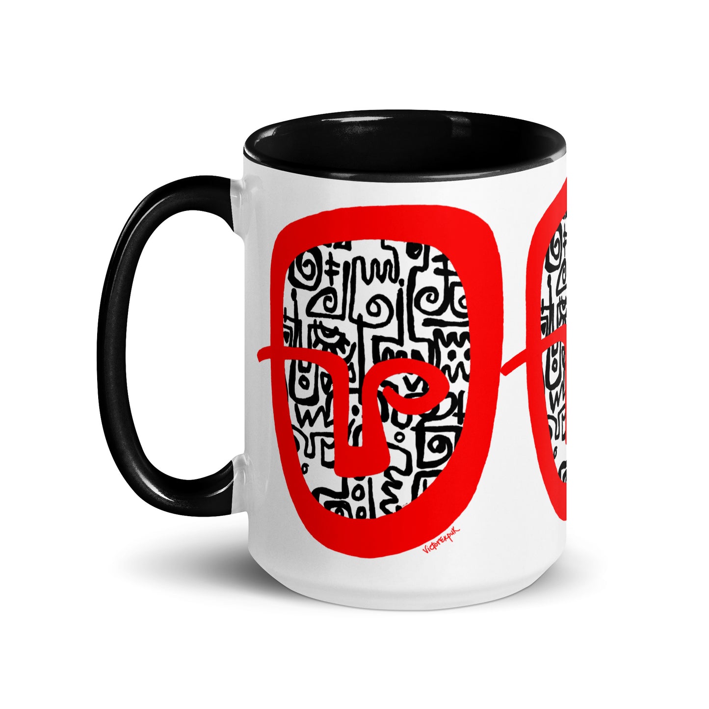 RED HEAD Mug with Color Inside