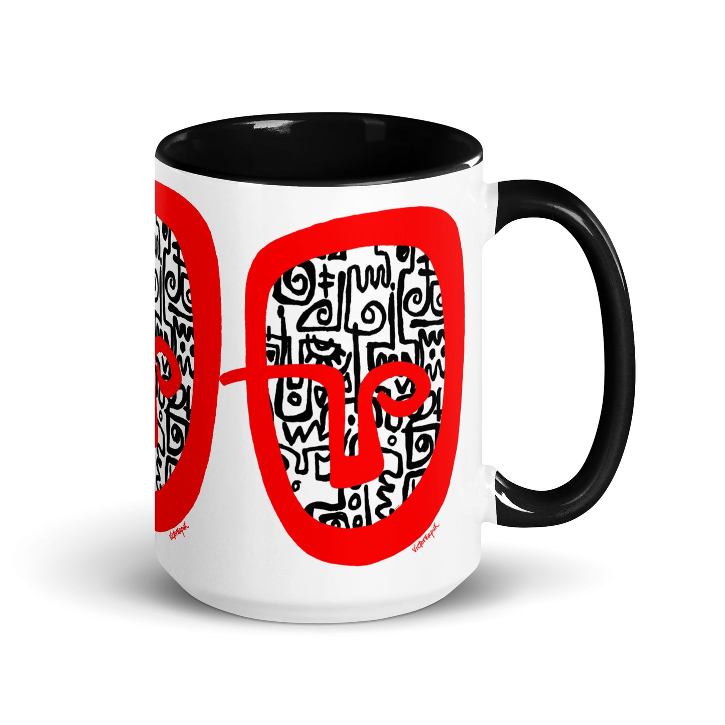 RED HEAD Mug with Color Inside