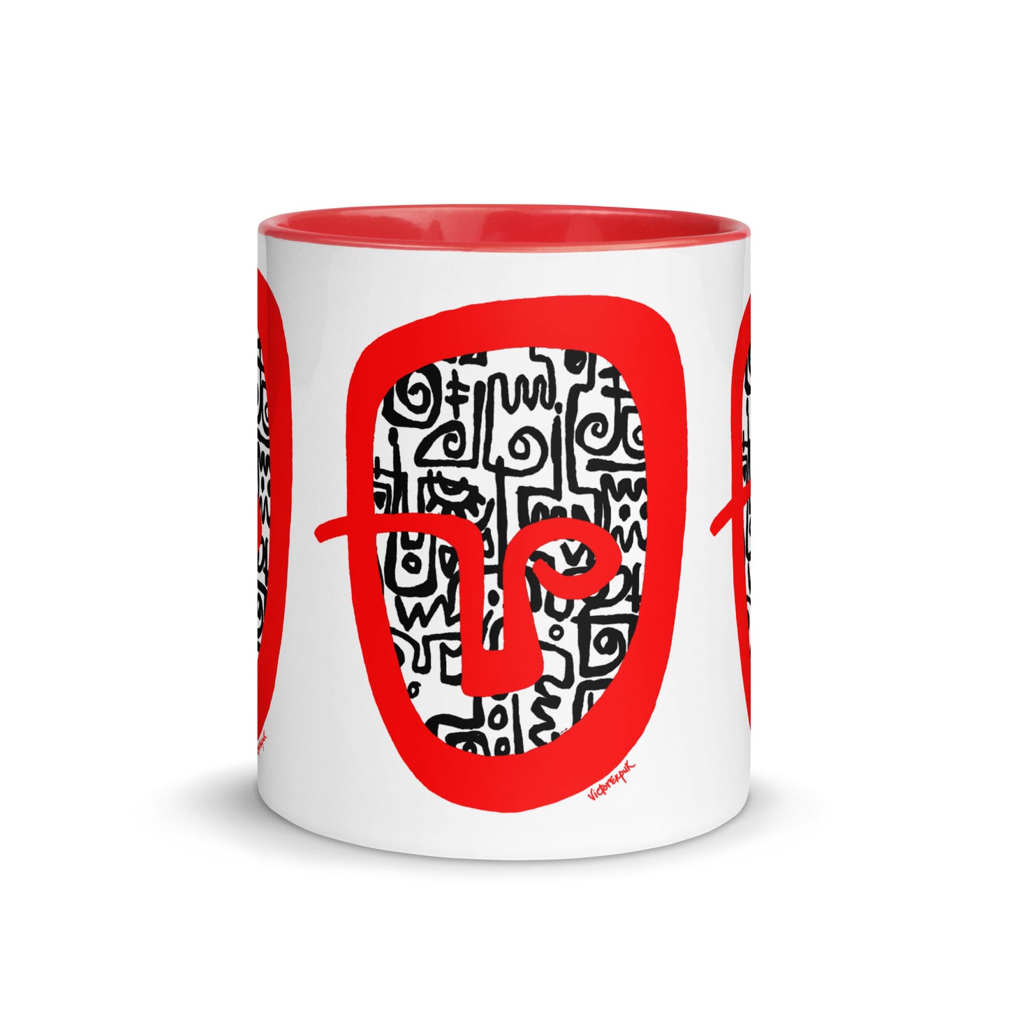 RED HEAD Mug with Color Inside