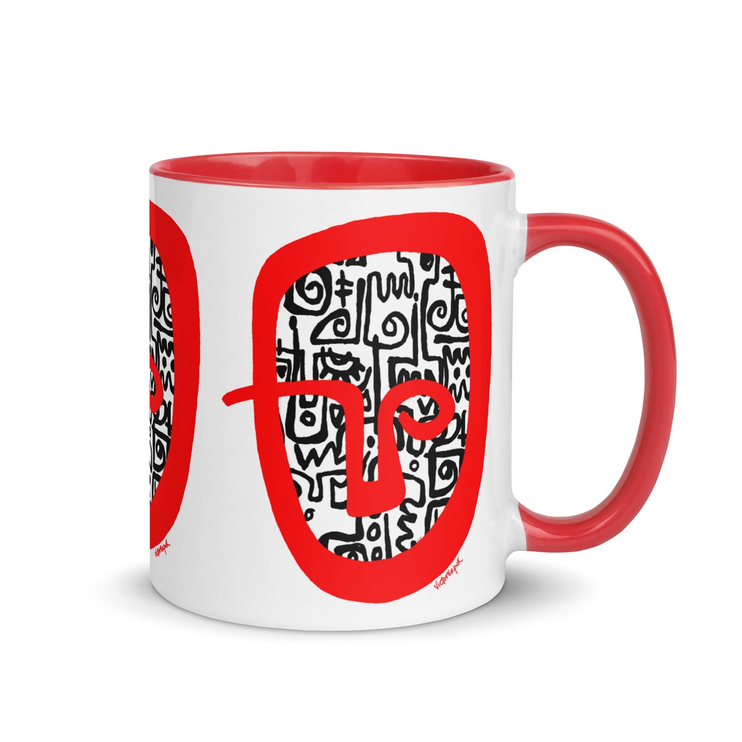 RED HEAD Mug with Color Inside