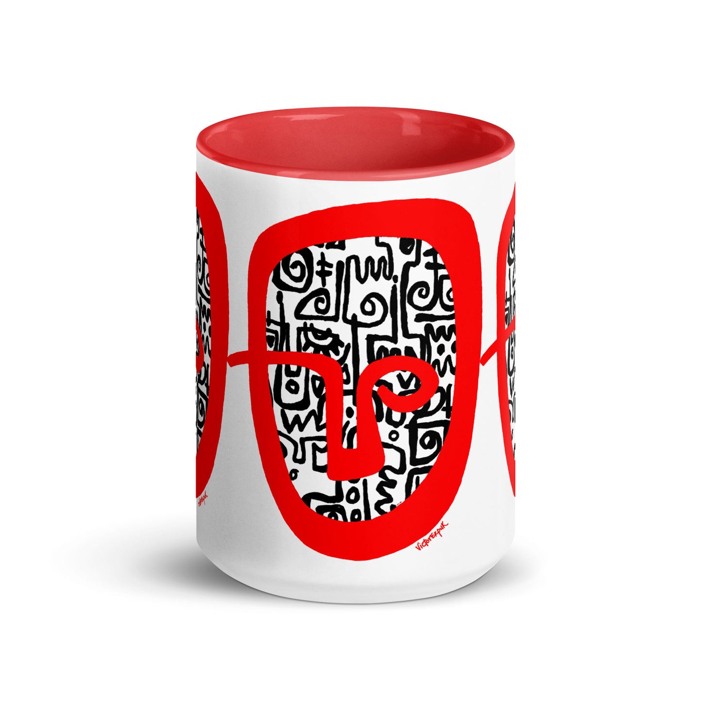 RED HEAD Mug with Color Inside