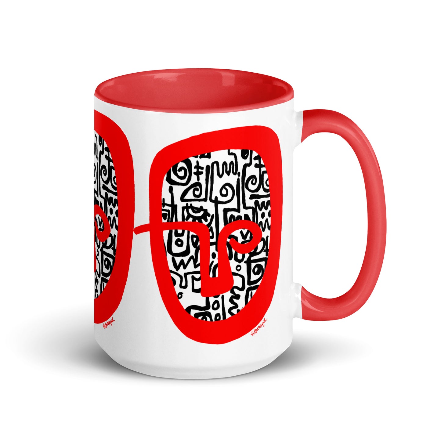 RED HEAD Mug with Color Inside