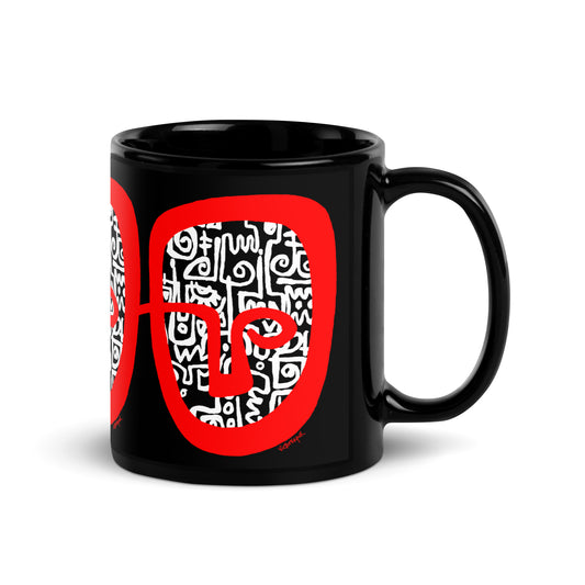 RED HEAD Mug black glossy Mug