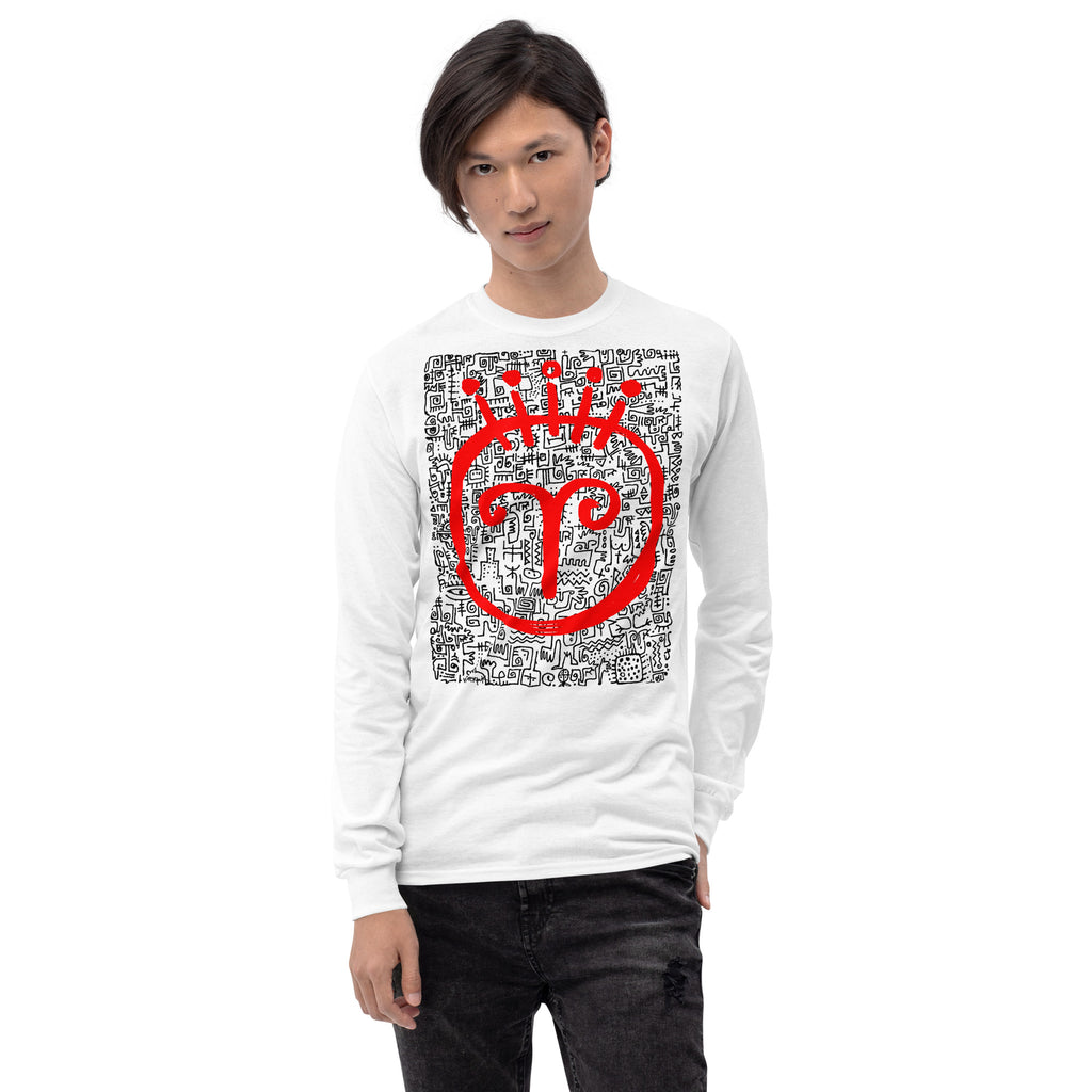 RED FACE unisex Long Sleeve Shirt (Regular fit)
