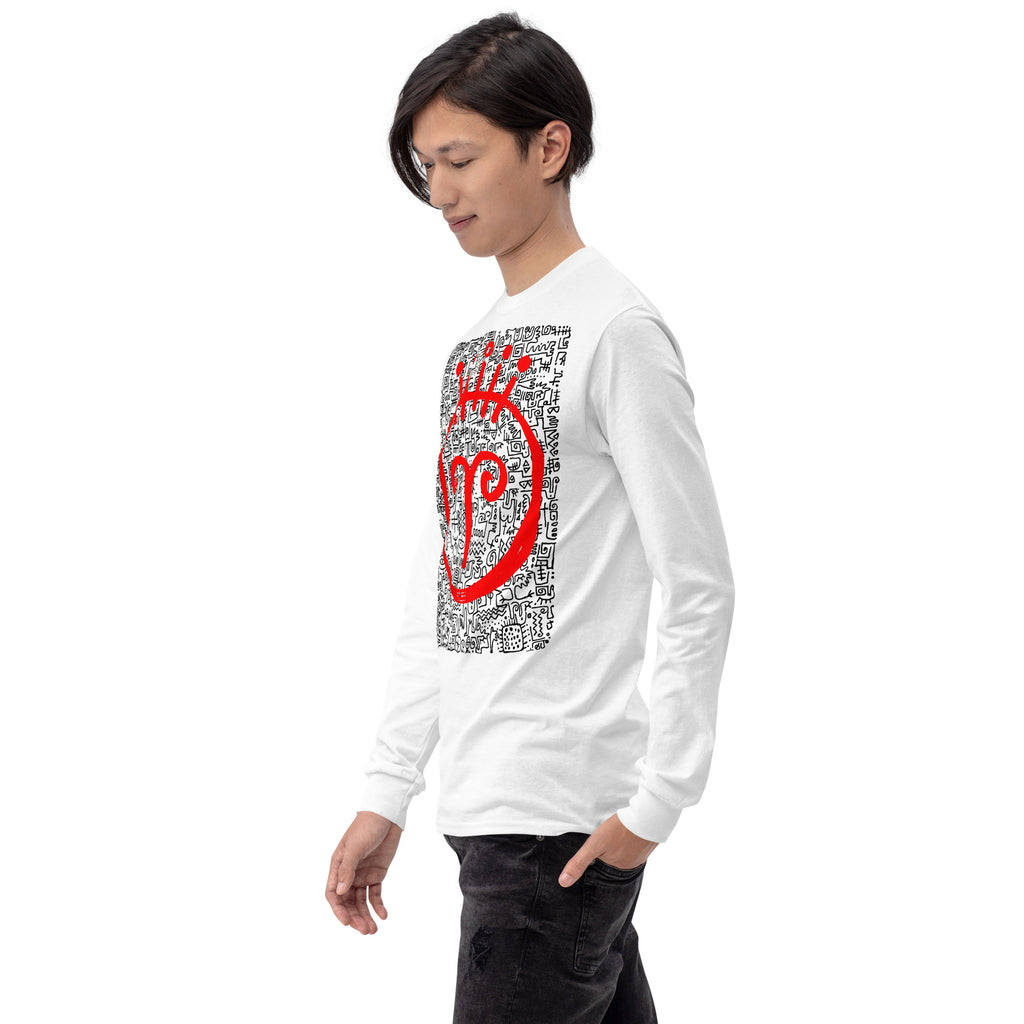 RED FACE unisex Long Sleeve Shirt (Regular fit)