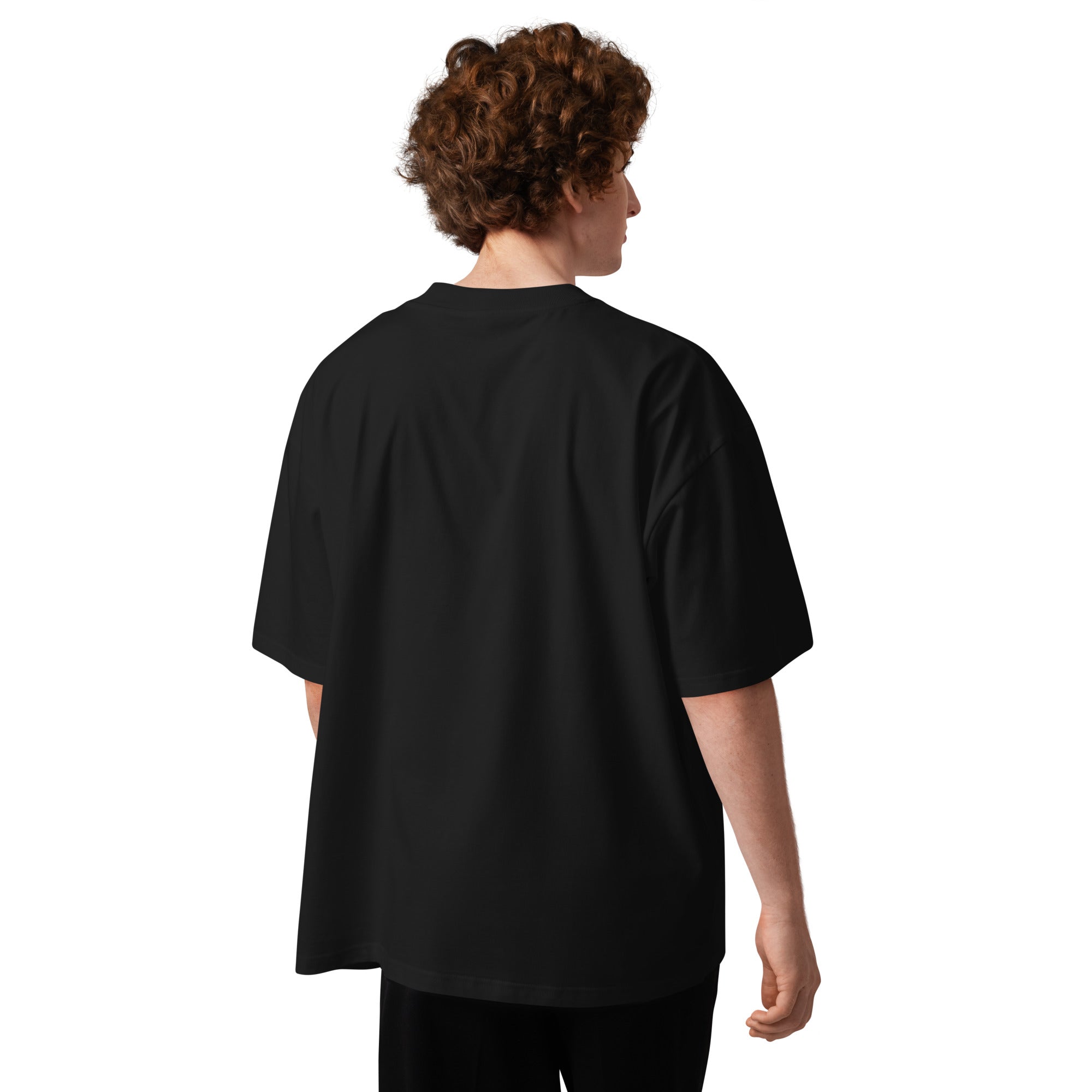 SAINT Unisex organic oversized high neck t-shirt
