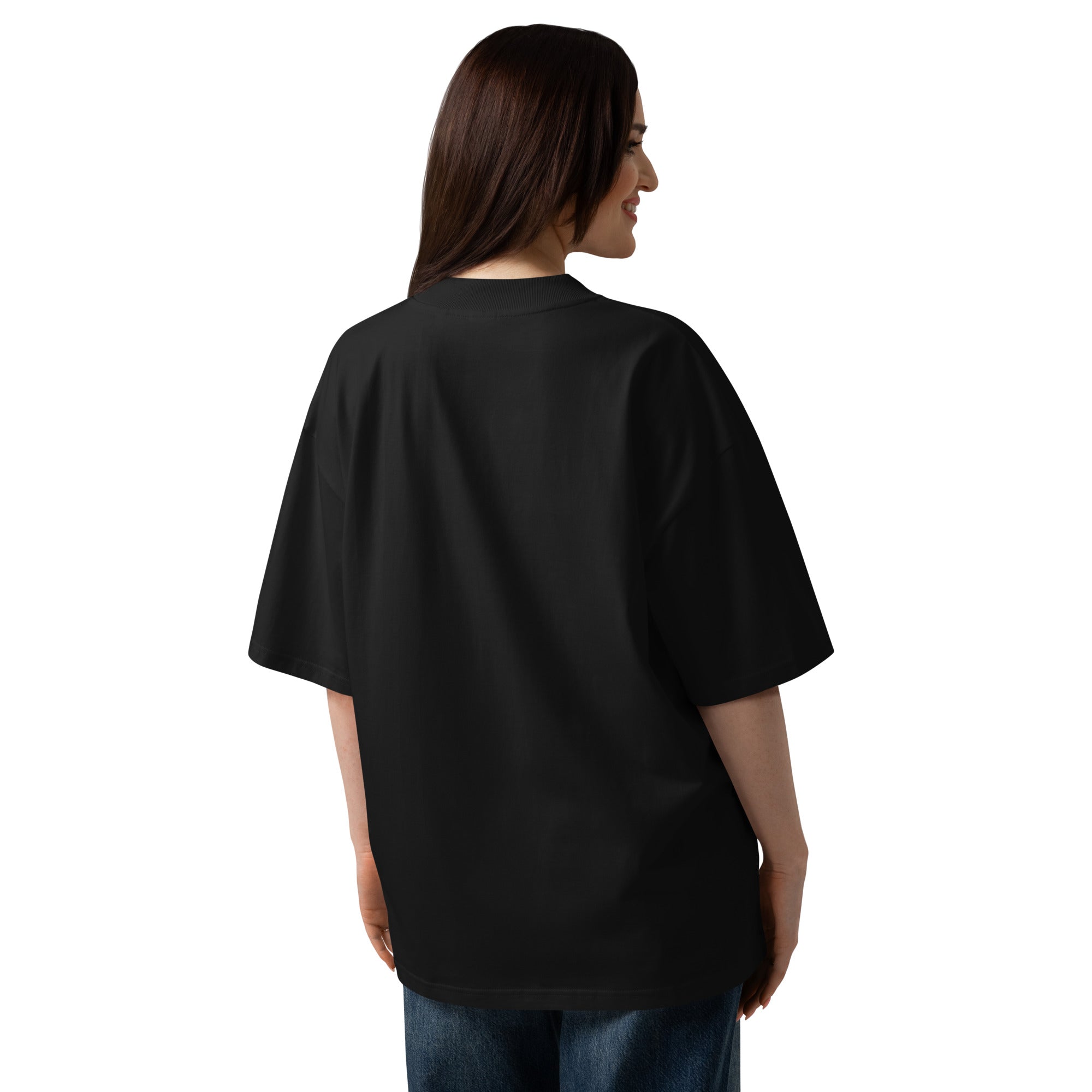 ANODA RULA Unisex organic oversized high neck t-shirt