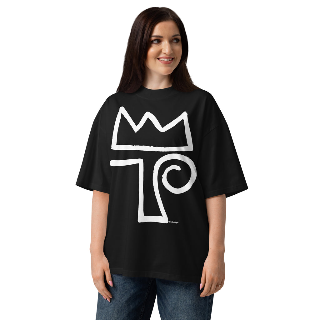 ANODA RULA Unisex organic oversized high neck t-shirt