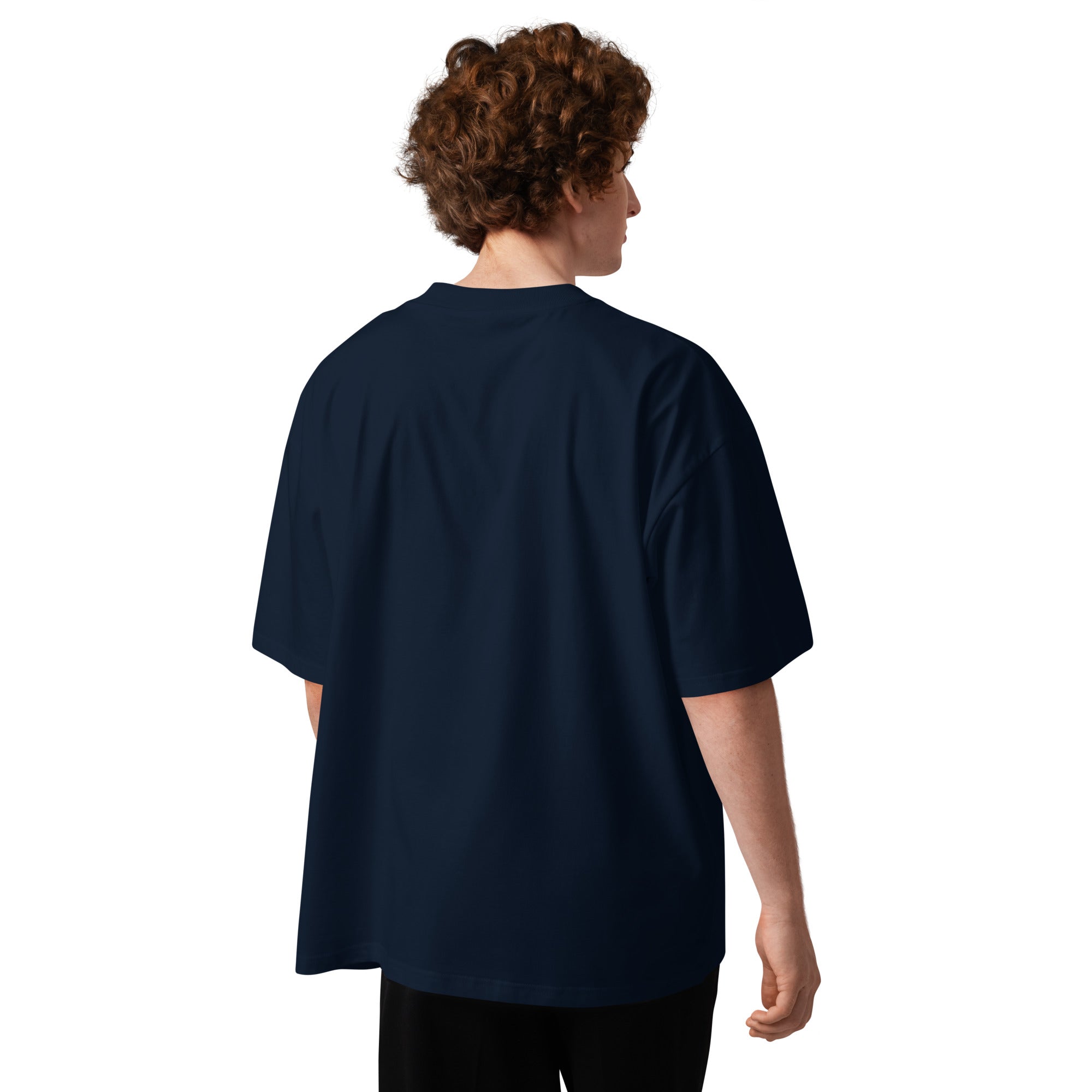 RED HEAD Unisex organic oversized high neck t-shirt