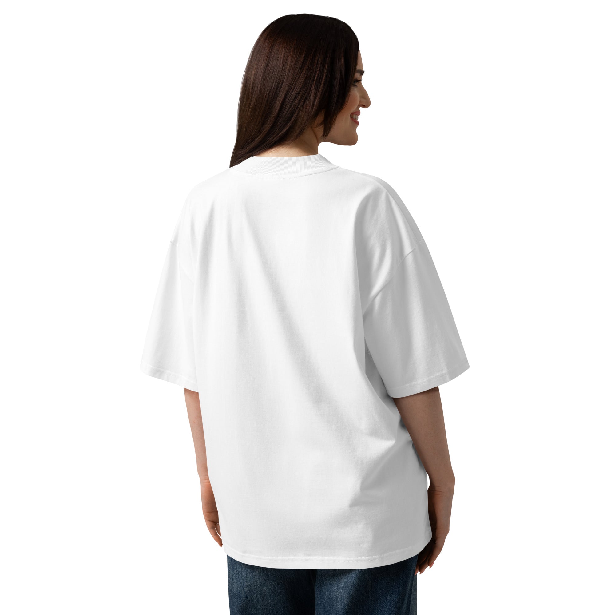 RED HEAD Unisex organic oversized high neck t-shirt