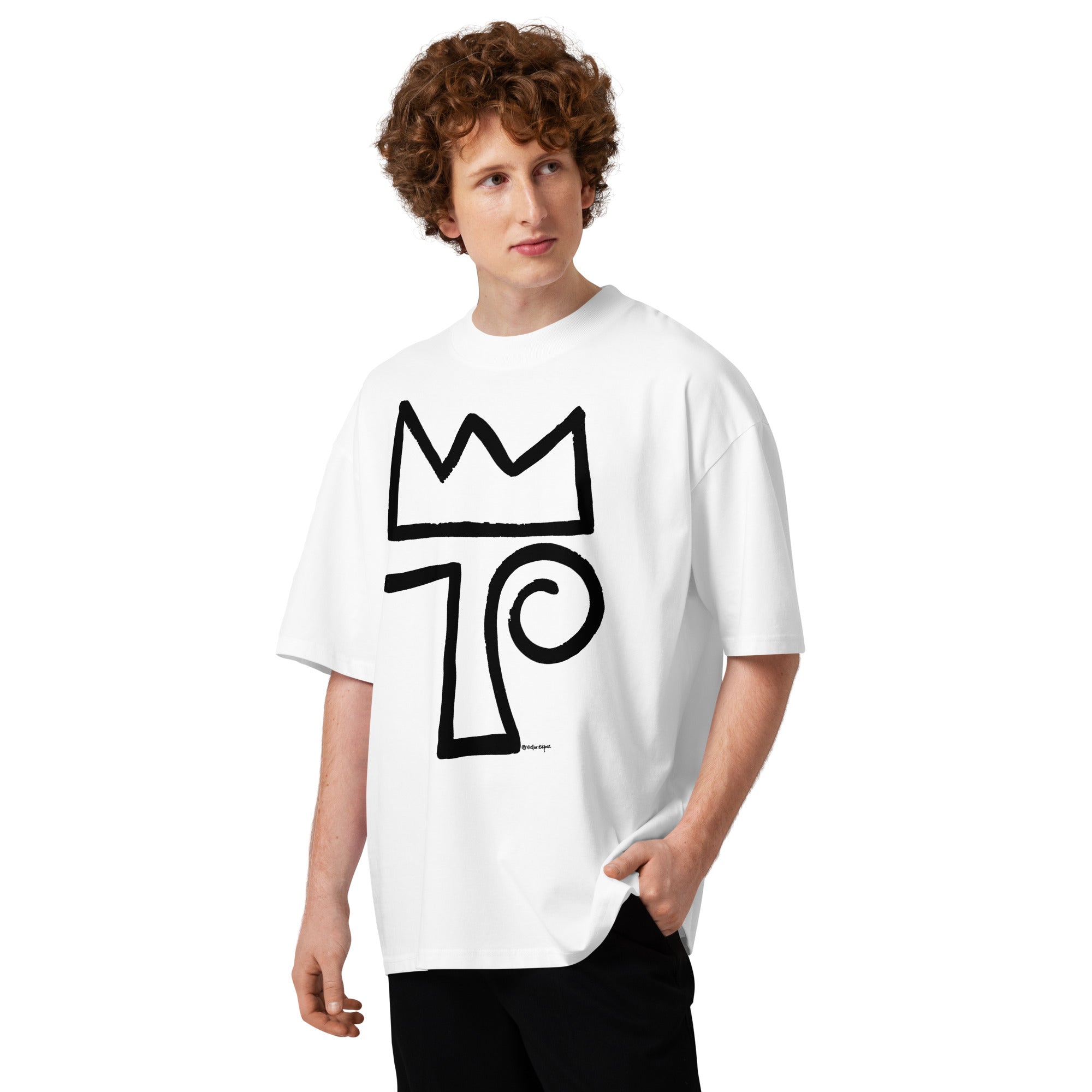ANODA RULA Unisex organic oversized high neck t-shirt