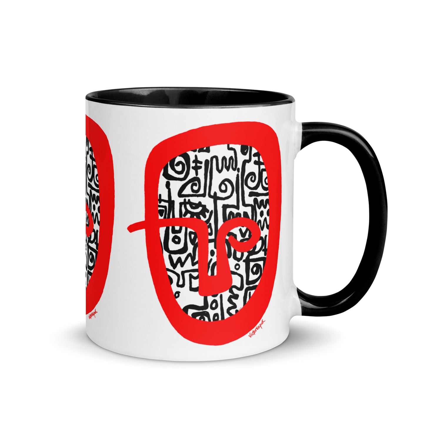 RED HEAD Mug with Color Inside