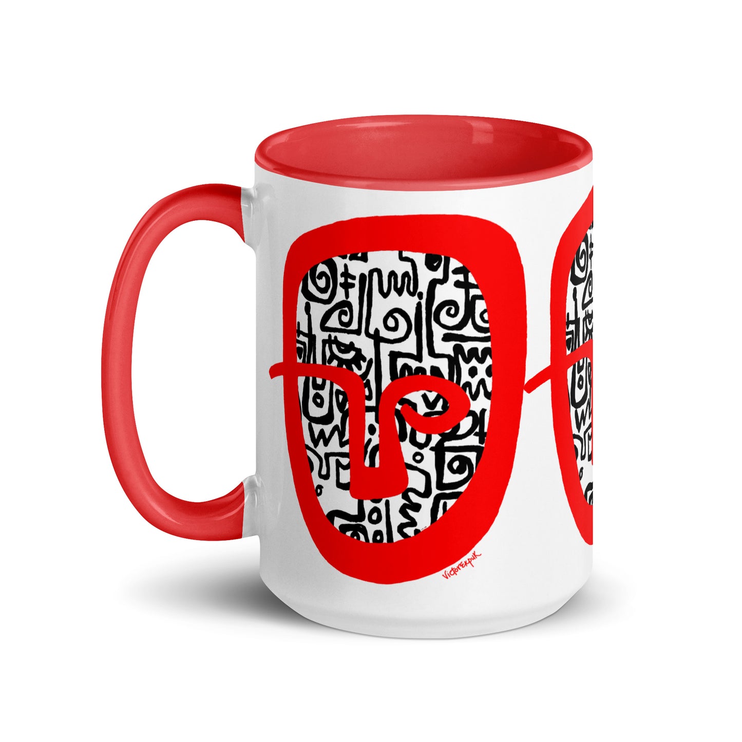 RED HEAD Mug with Color Inside
