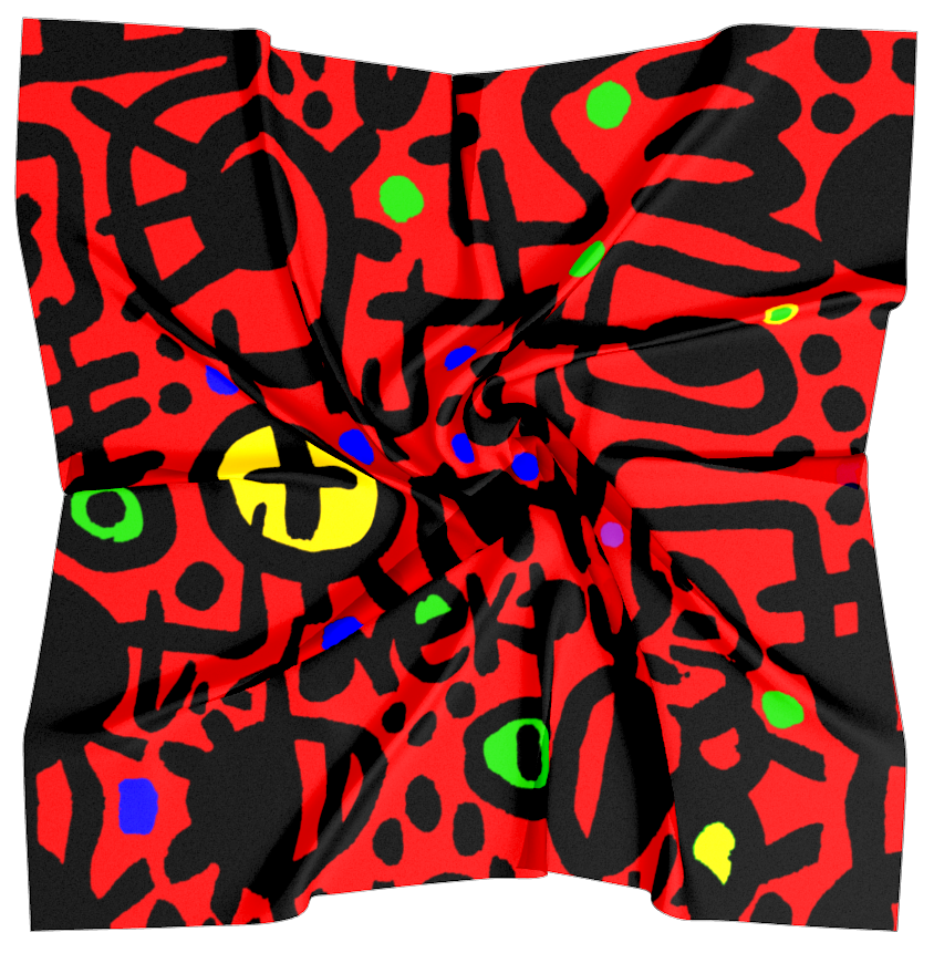 RED scarf